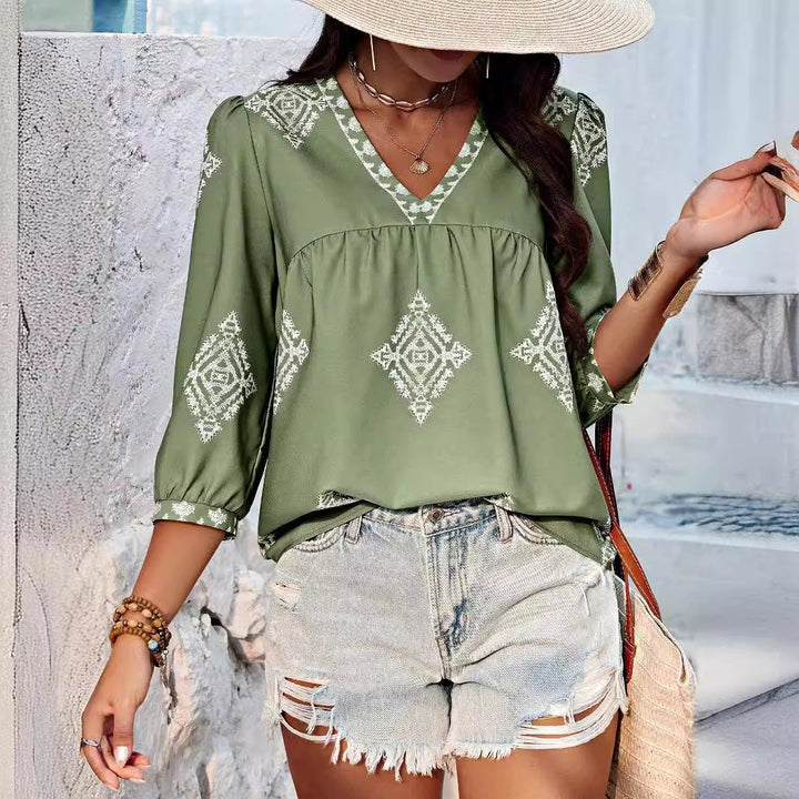 ALMA – BOHEMIAN COTTON BLOUSE