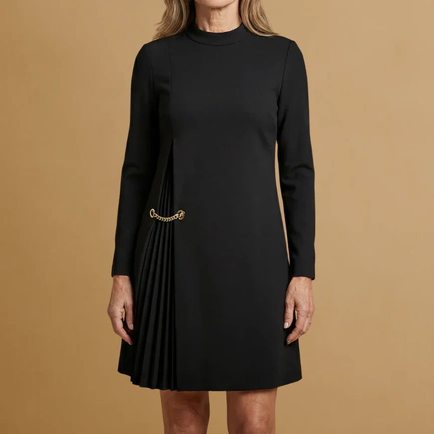 Sophie | Long Sleeve Pleated Dress