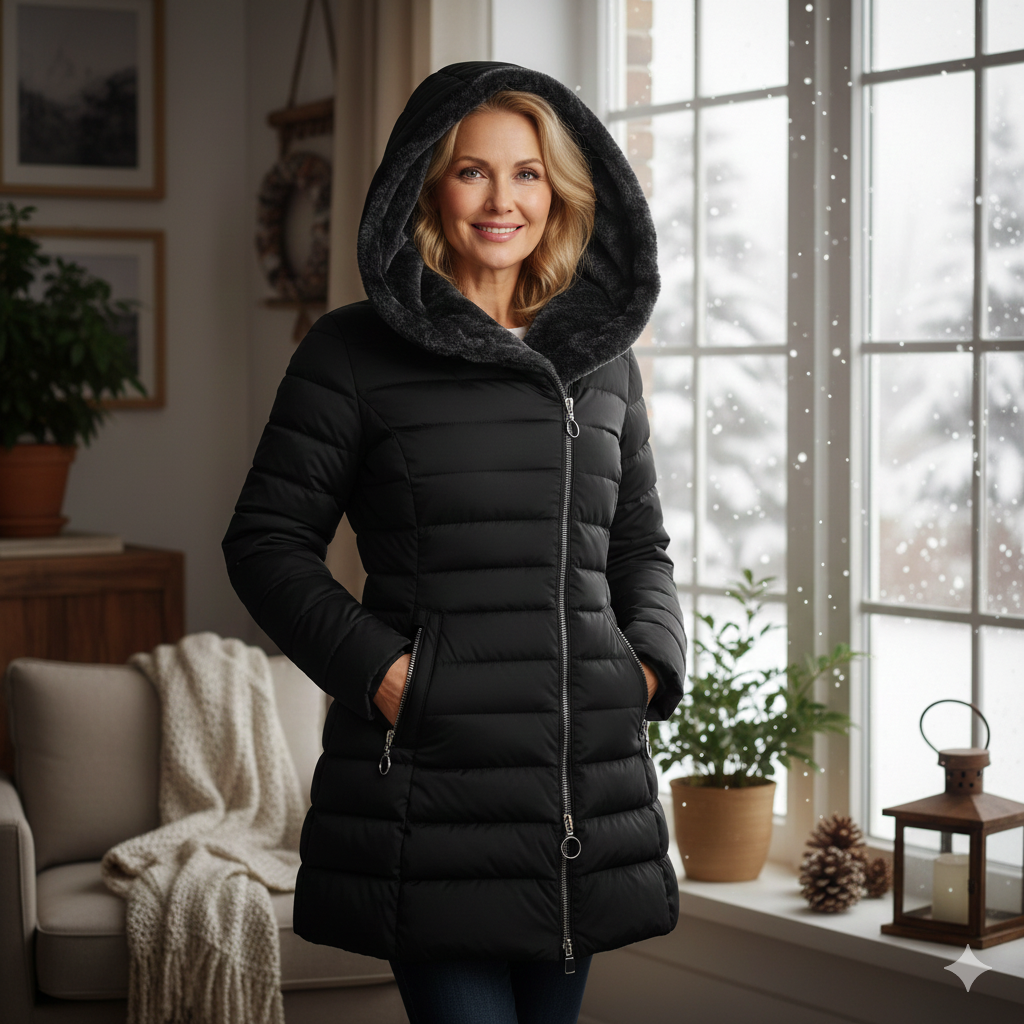 Beatrice - Warm Winter Coat With Fleece Lining