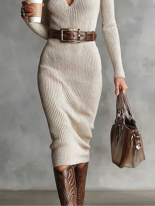 Diane - Knitted Midi Dress