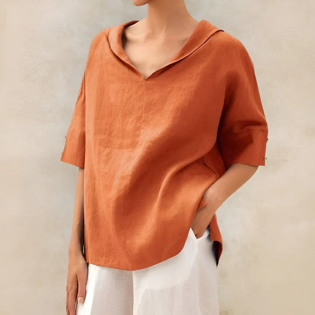 ALEXA - LINEN BLOUSE