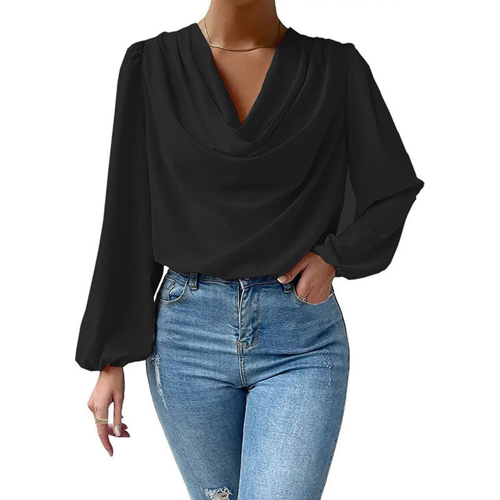 LEORA CASUAL PLEATED BLOUSE