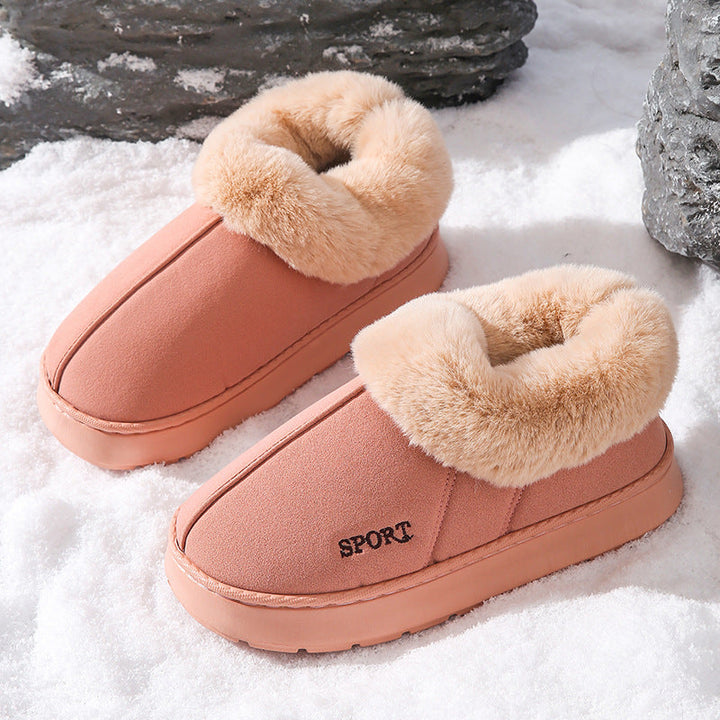 Lily - Suede Faux Wool Boots