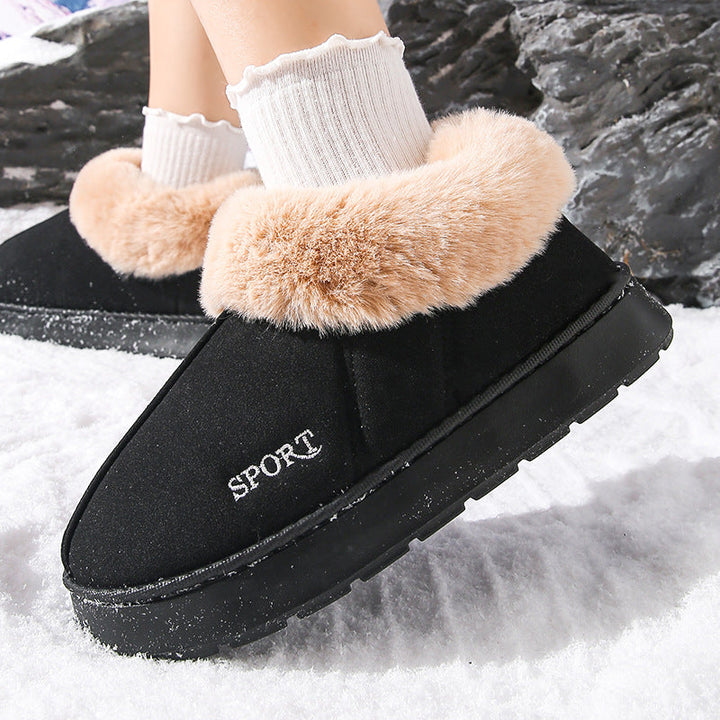 Lily - Suede Faux Wool Boots